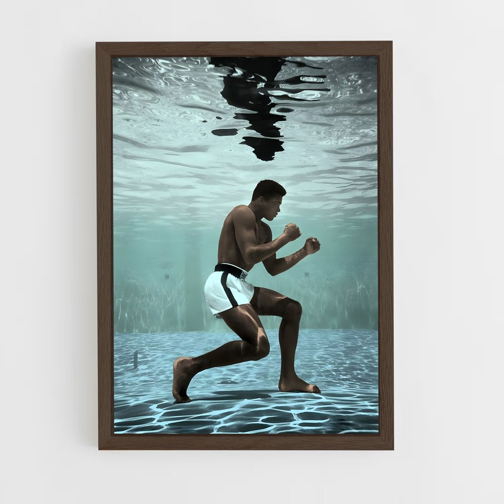 muhammad-ali-1 cadre Bois foncé