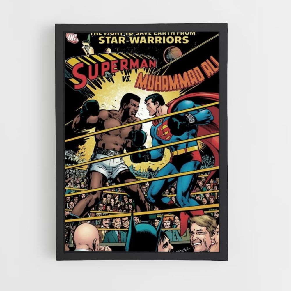 Póster Muhammad Ali vs. Superman