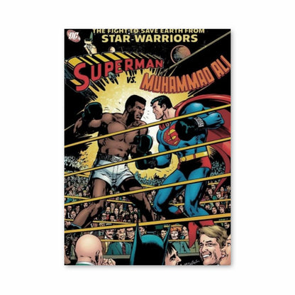 Póster Muhammad Ali vs. Superman