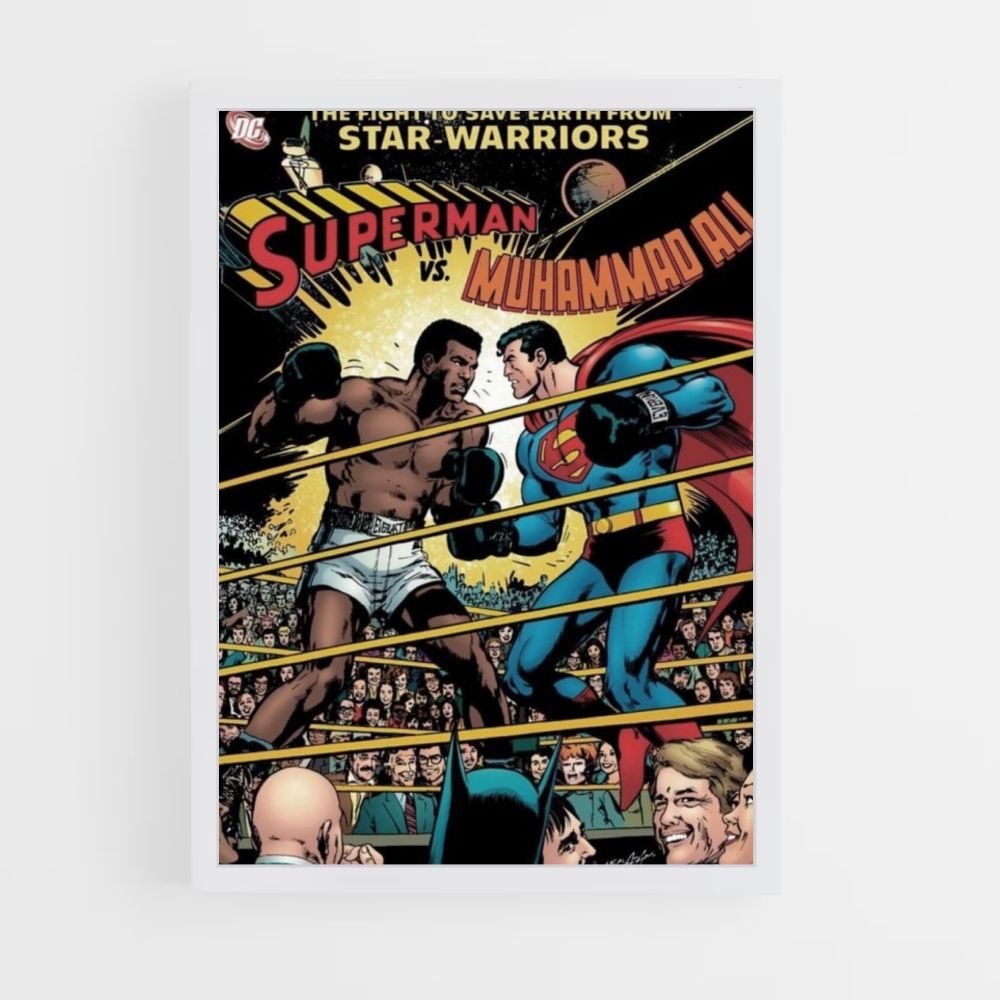 Póster Muhammad Ali vs. Superman