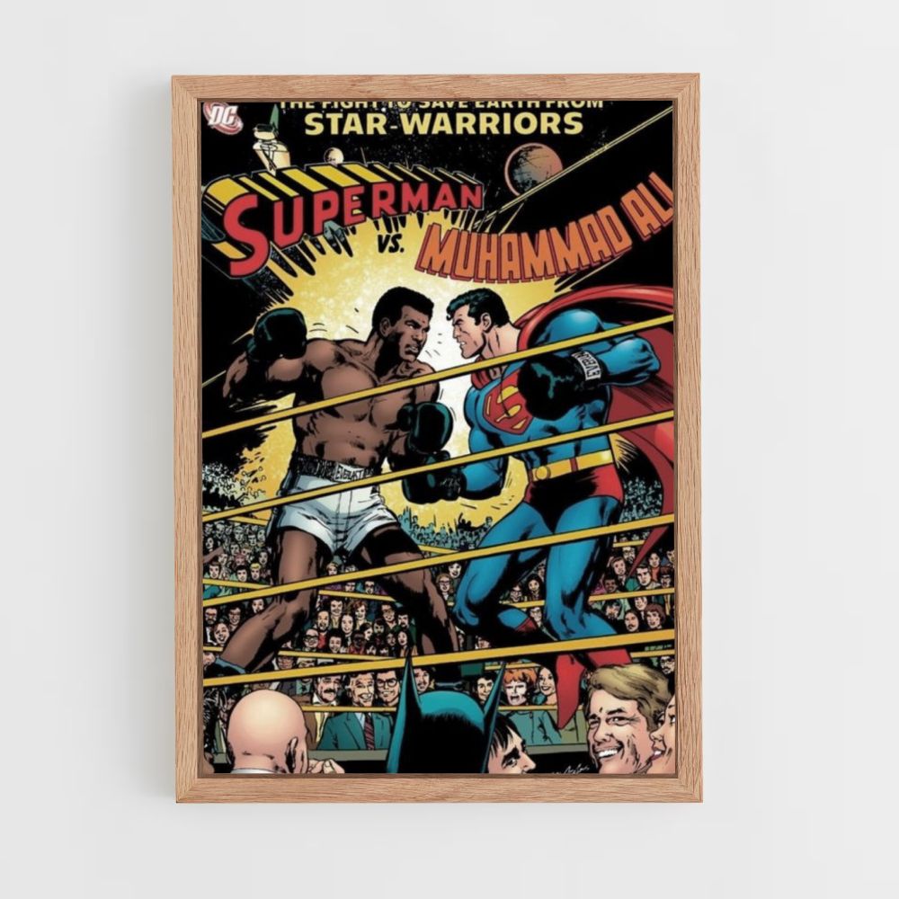 Póster Muhammad Ali vs. Superman