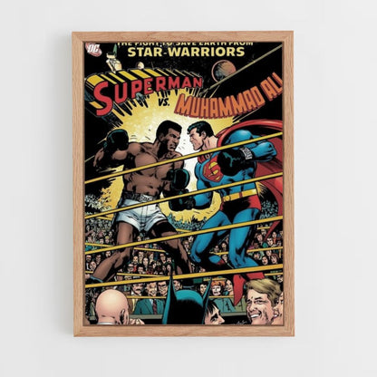 Póster Muhammad Ali vs. Superman