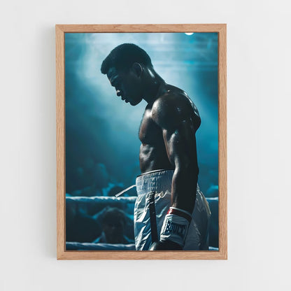 muhammad-ali-7 cadre Bois clair