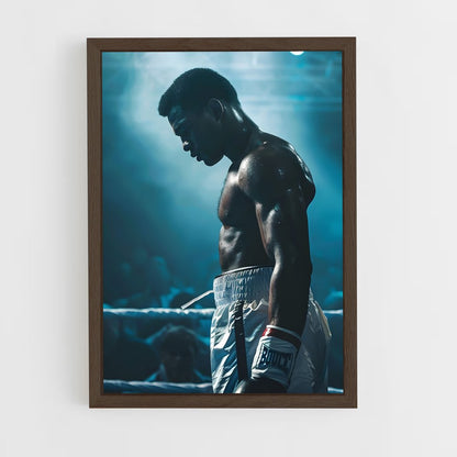 muhammad-ali-7 cadre Bois foncé