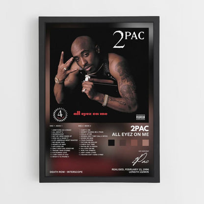 Póster 2Pac Todos los ojos puestos en mí