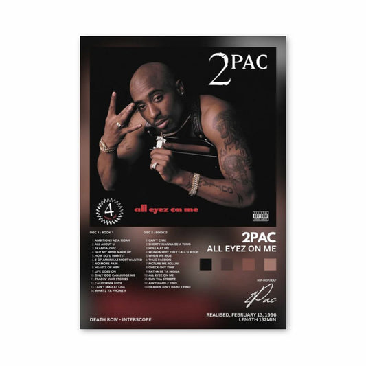 Póster 2Pac Todos los ojos puestos en mí