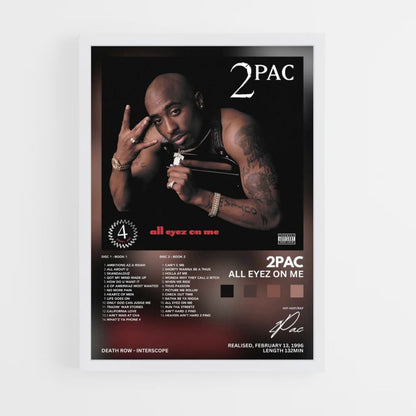 Póster 2Pac Todos los ojos puestos en mí