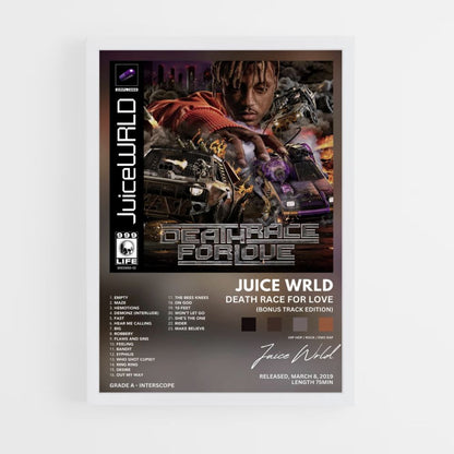 Póster Juice Wrld Death Race For Love