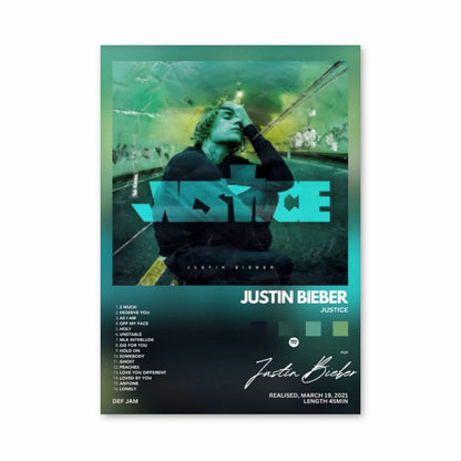 Póster Justin Bieber Justicia