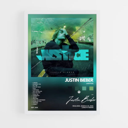 Póster Justin Bieber Justicia