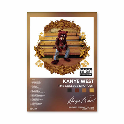 Póster Kanye West El abandono universitario