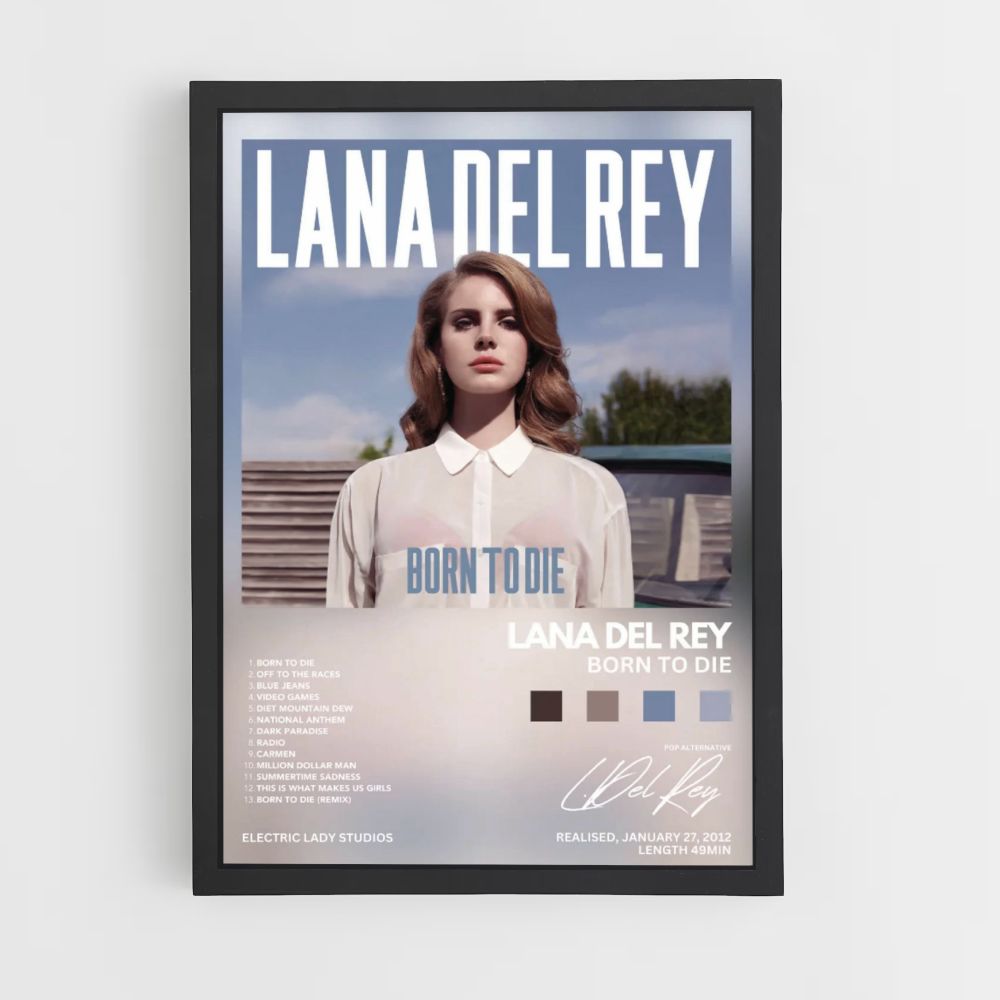 Póster Lana Del Rey Nacida Para Morir