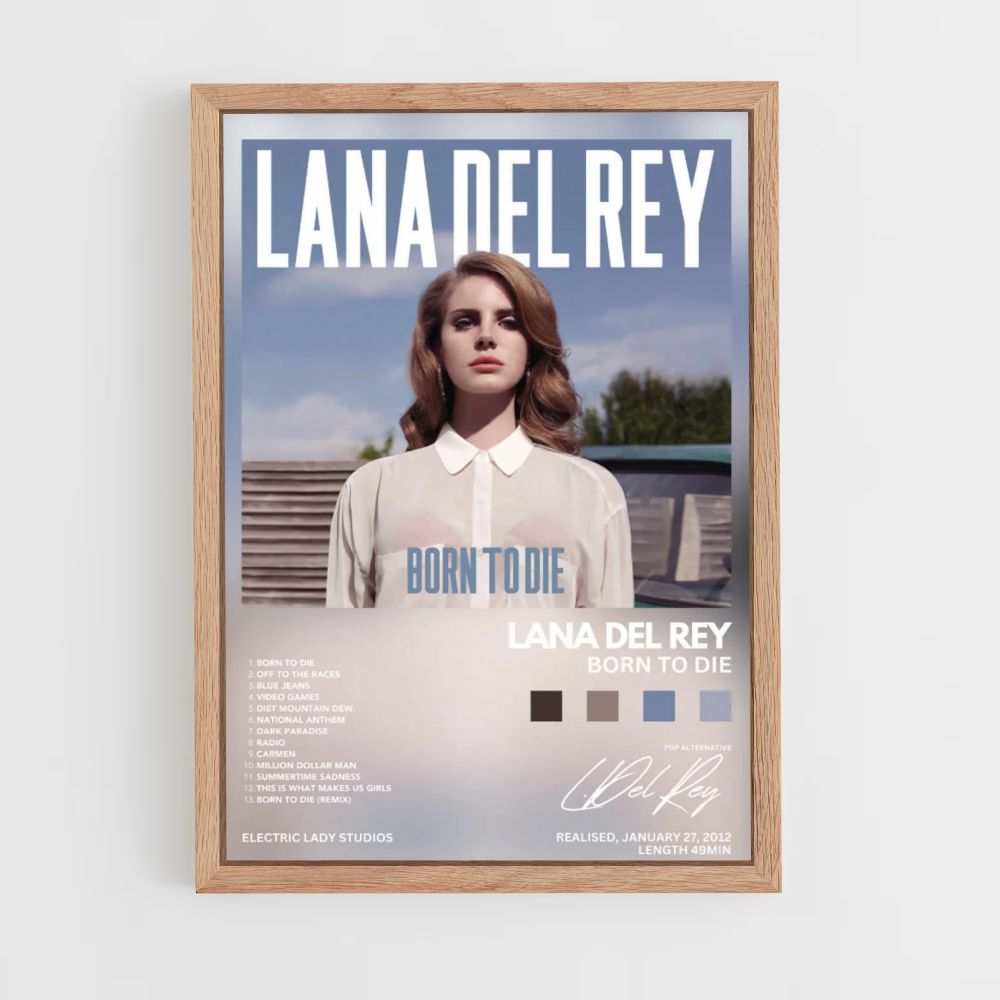 Póster Lana Del Rey Nacida Para Morir