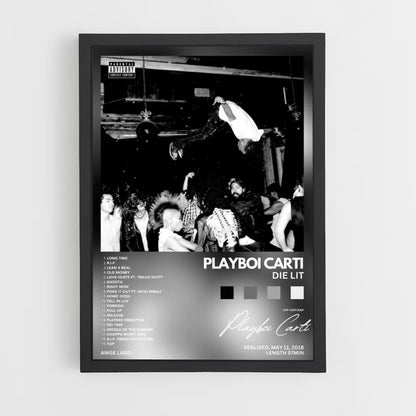 Póster Playboi Carti Die Lit