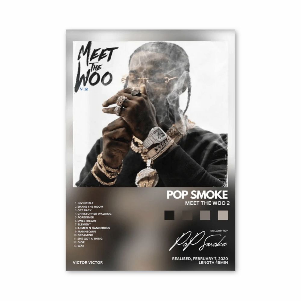 Póster Pop Smoke Conoce a Woo 2