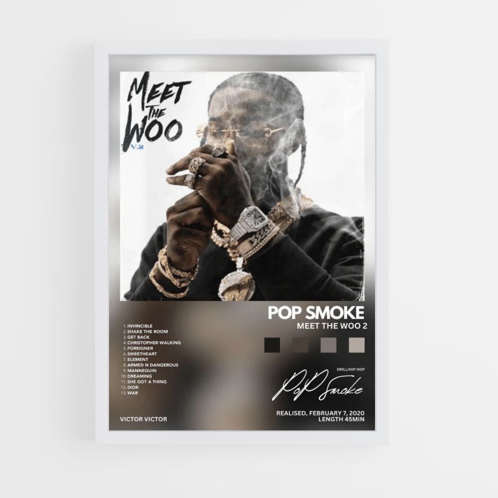 Póster Pop Smoke Conoce a Woo 2