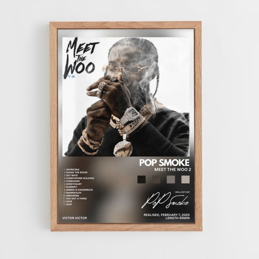 Póster Pop Smoke Conoce a Woo 2