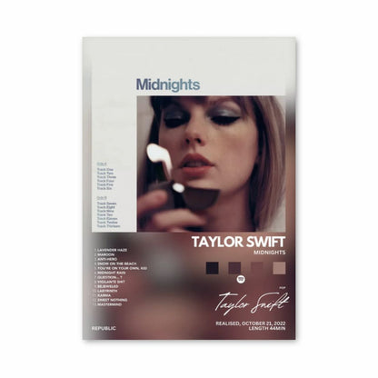 Póster Taylor Swift Medianoches