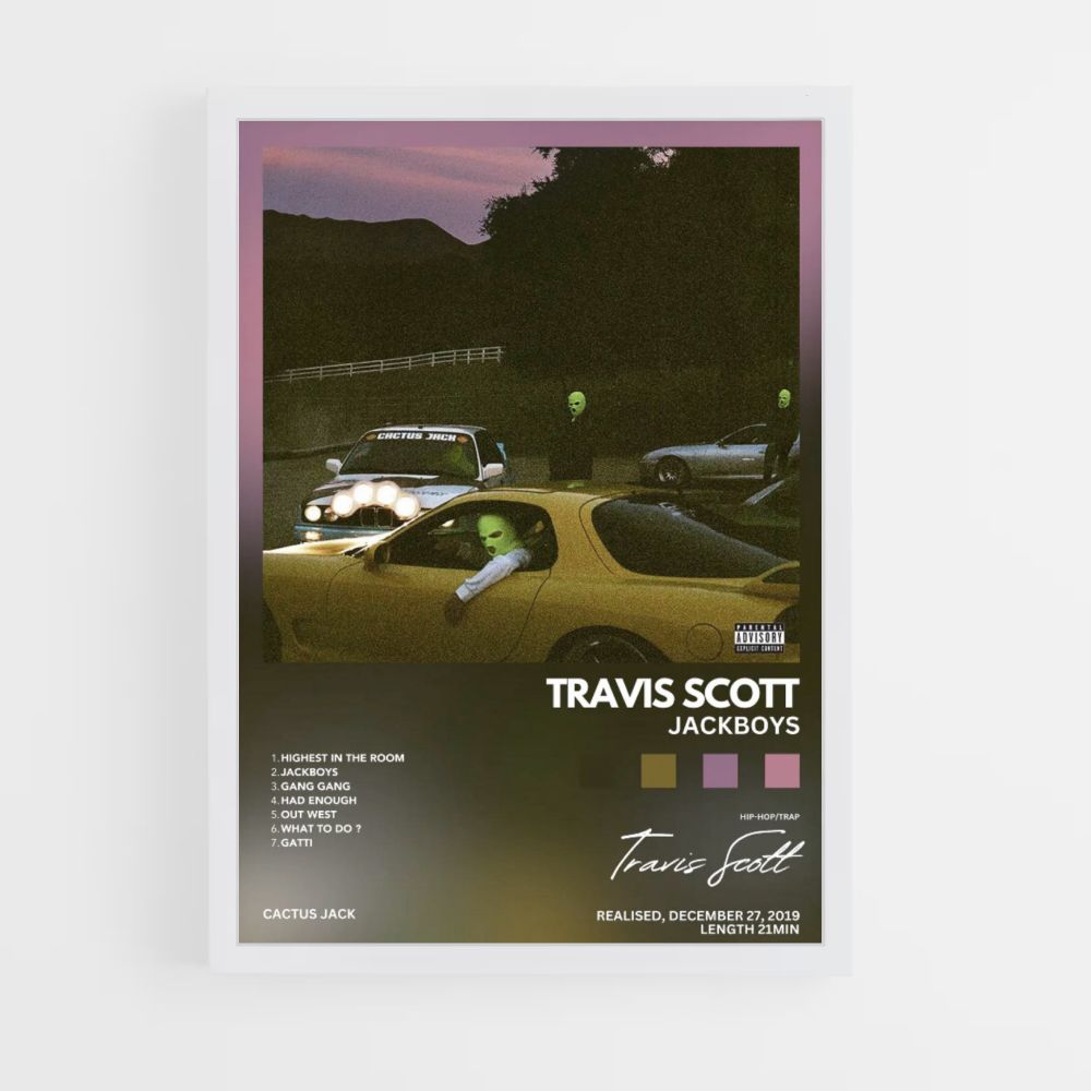 Póster Travis Scott Jackboys