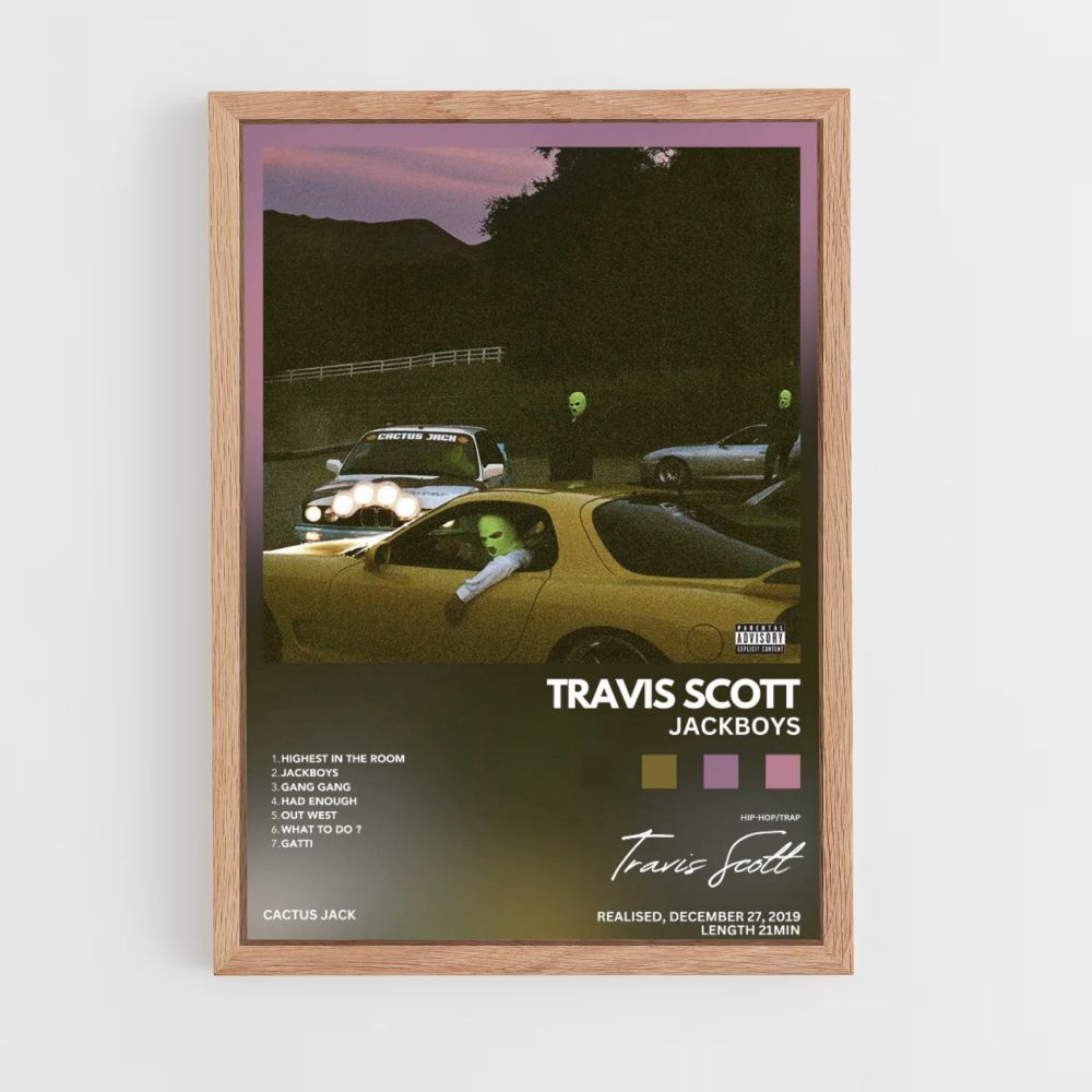 Póster Travis Scott Jackboys