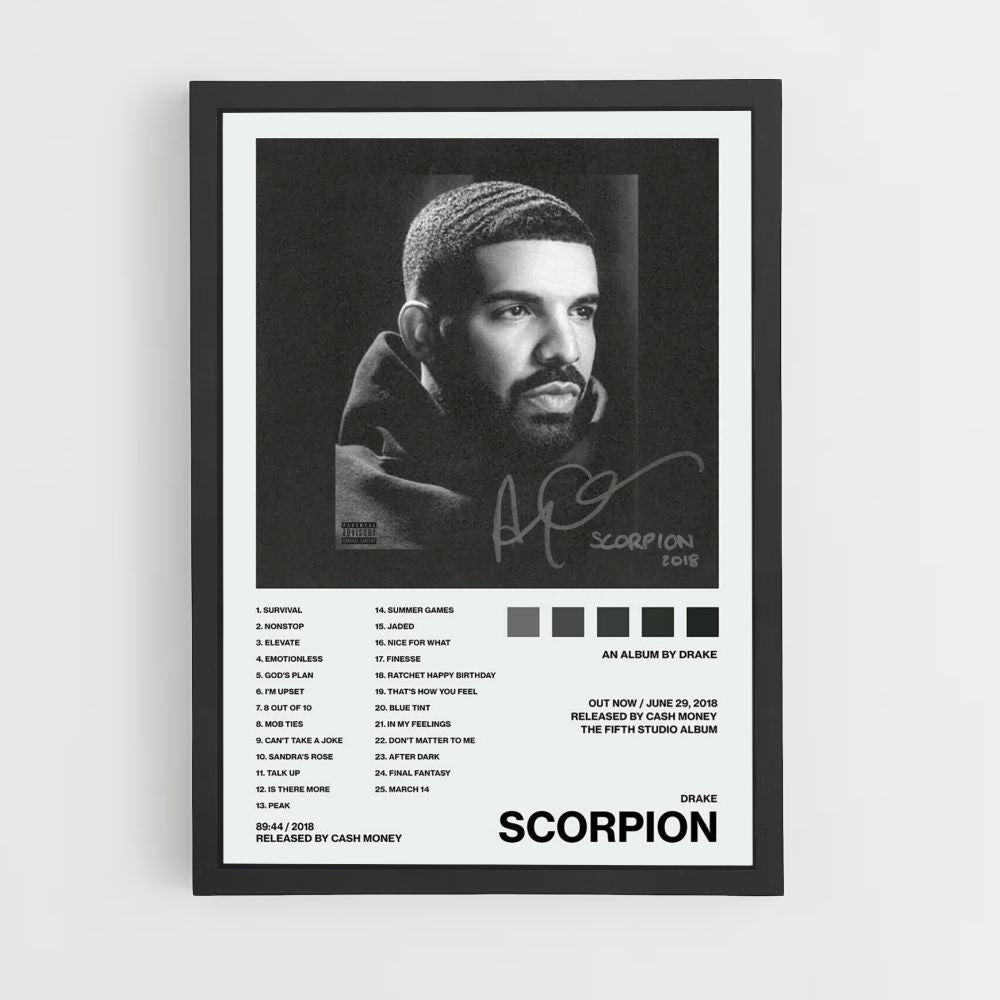 Póster Drake Escorpión