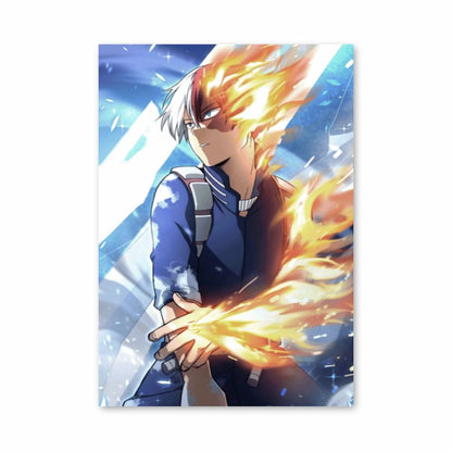 Póster My Hero Academia Fuego Hielo