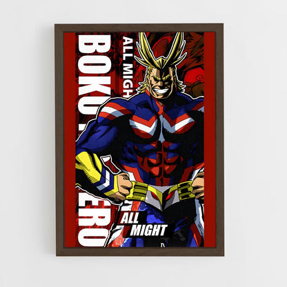 my-hero-academia-17 cadre Bois foncé
