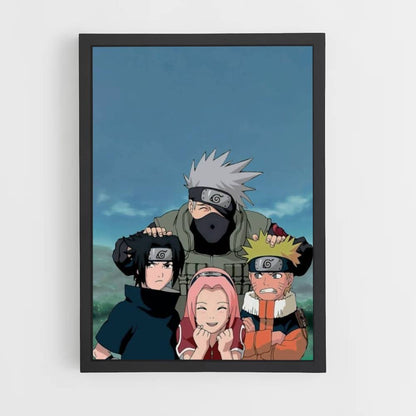 Póster Sakura x Naruto x Sasuke x Kakashi