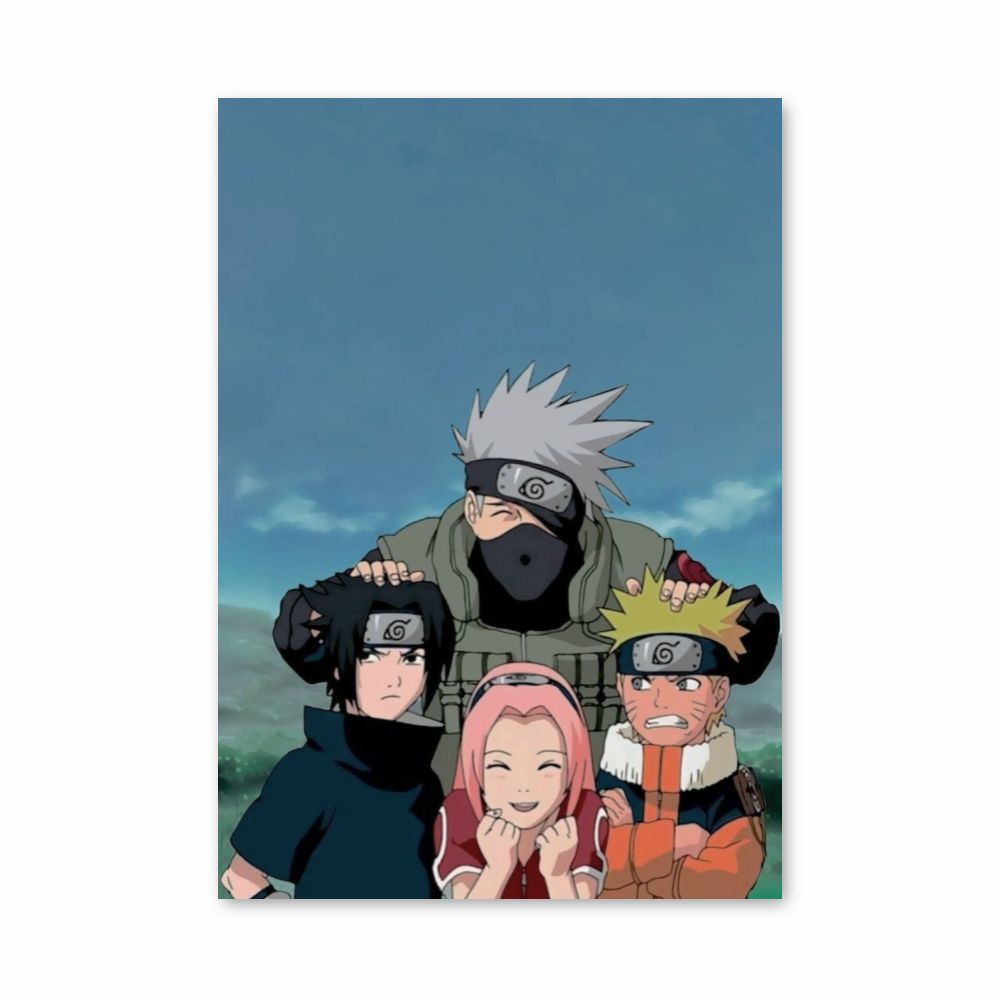 Póster Sakura x Naruto x Sasuke x Kakashi