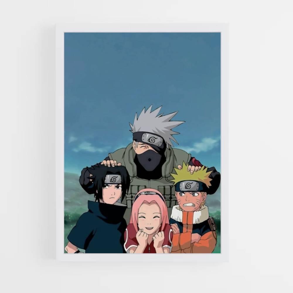 Póster Sakura x Naruto x Sasuke x Kakashi