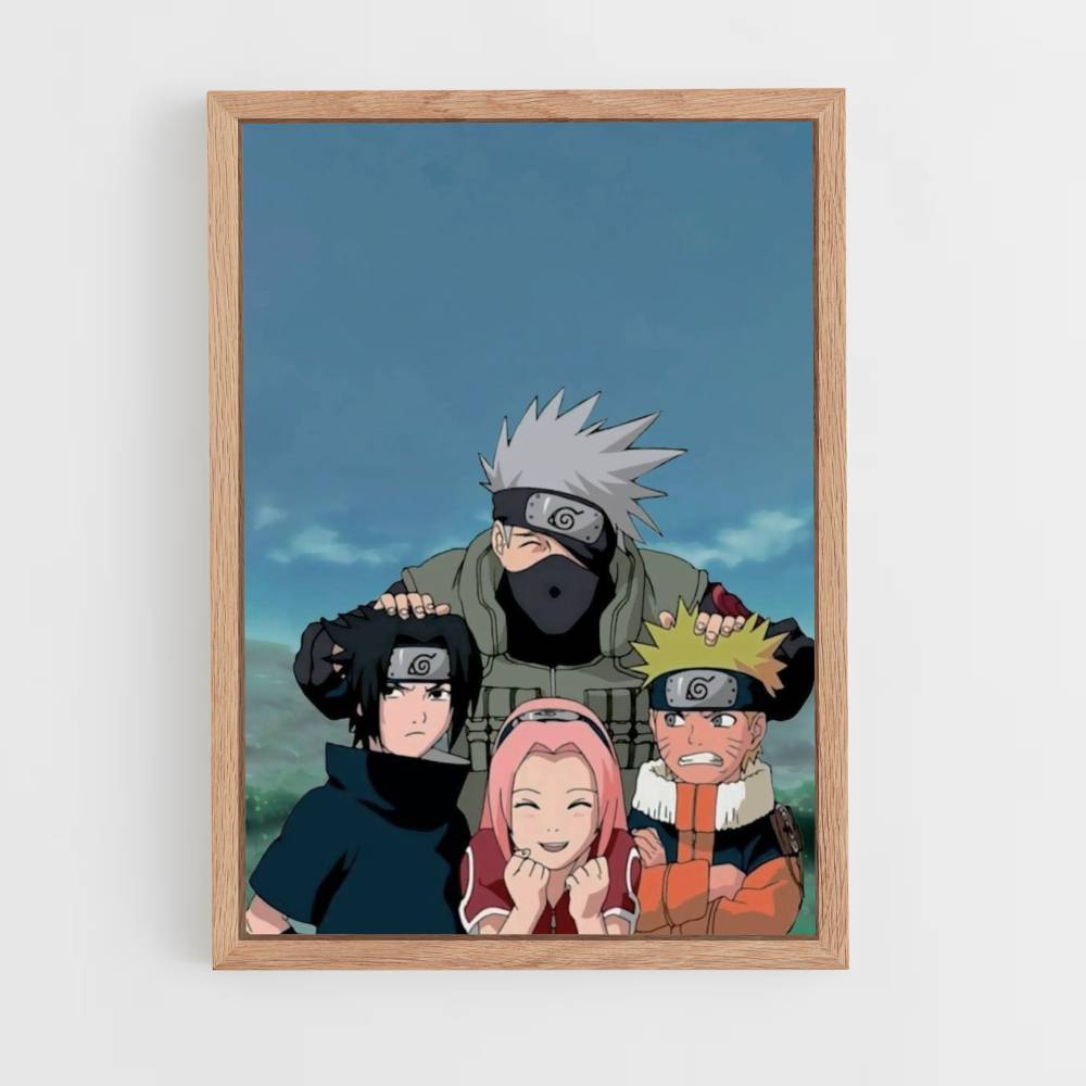 Póster Sakura x Naruto x Sasuke x Kakashi