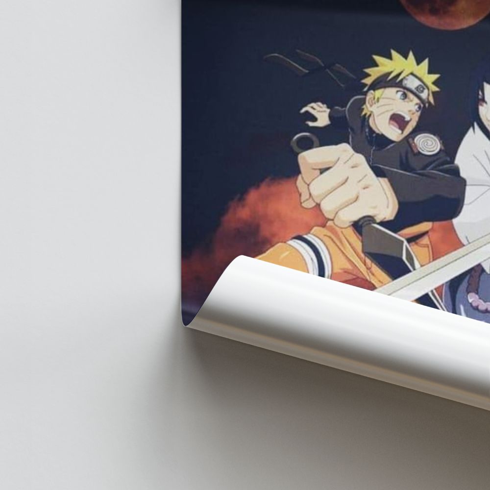 Póster Sasuke vs Naruto