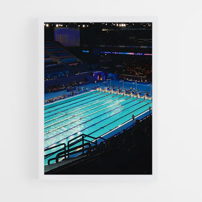 natation-1 cadre Blanc