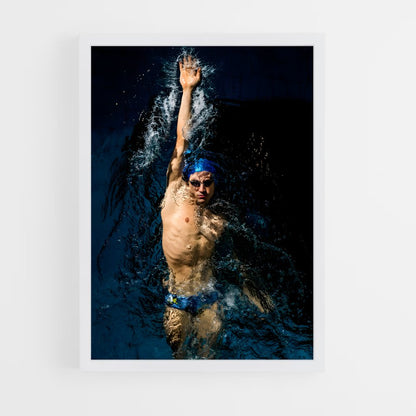 natation-2 cadre Blanc