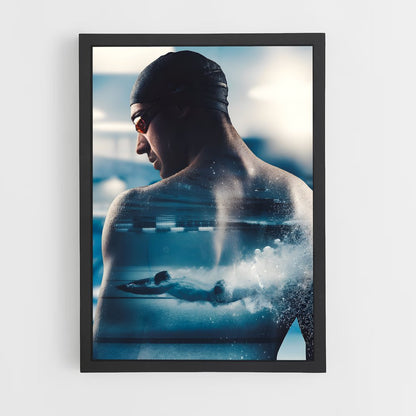 natation-4 cadre Noir