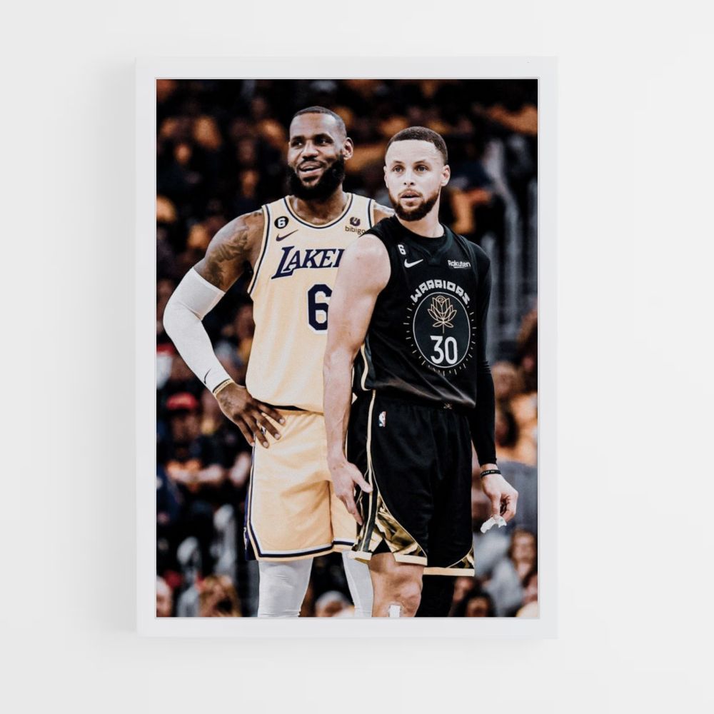 Póster Lakers vs Warriorz