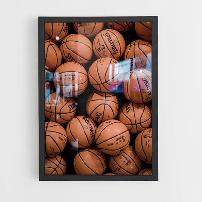 Póster Pelotas de baloncesto