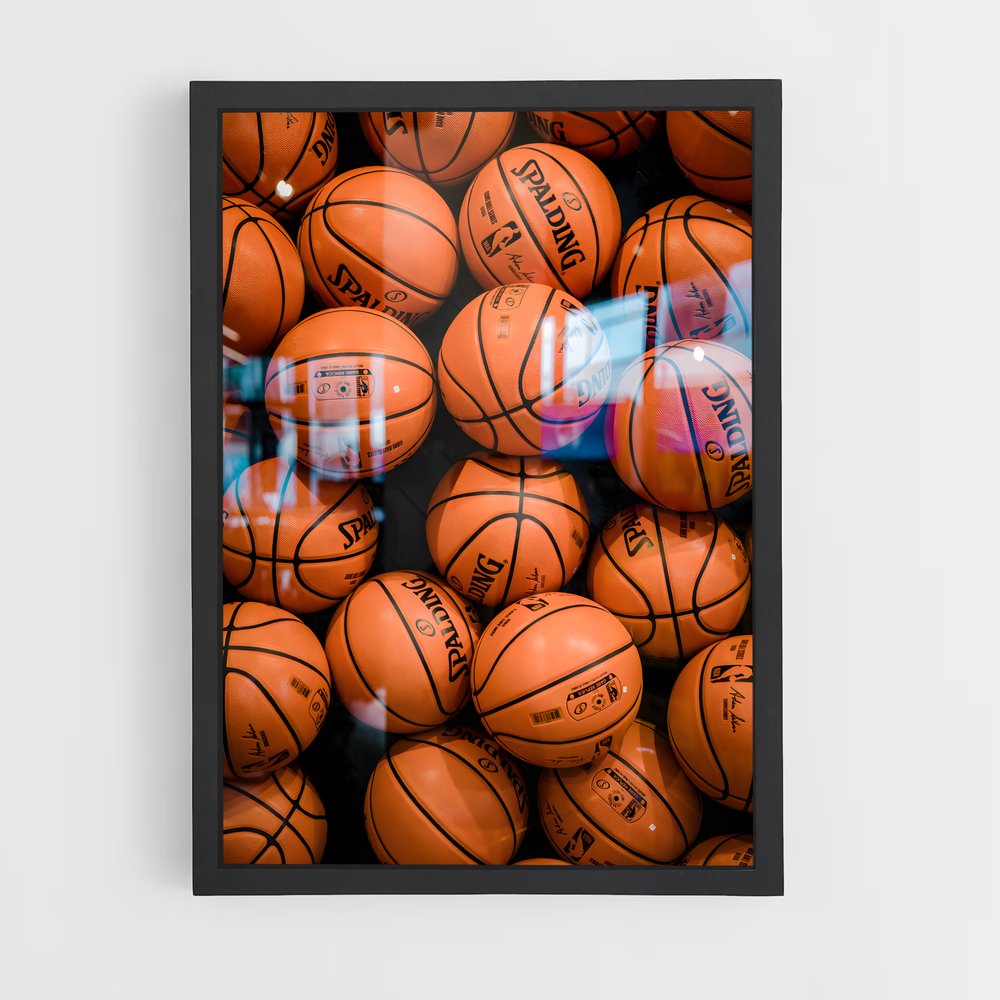 nba-basketball-8 cadre Noir