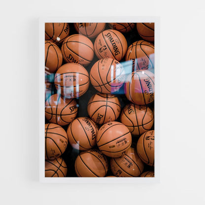 Póster Pelotas de baloncesto