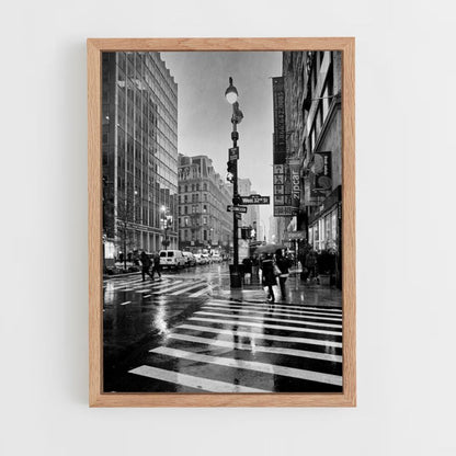 Póster Nueva York Blanco y Negro