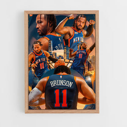 new-york-knicks-12 cadre Bois clair