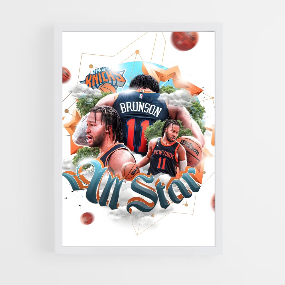 new-york-knicks-14 cadre Blanc