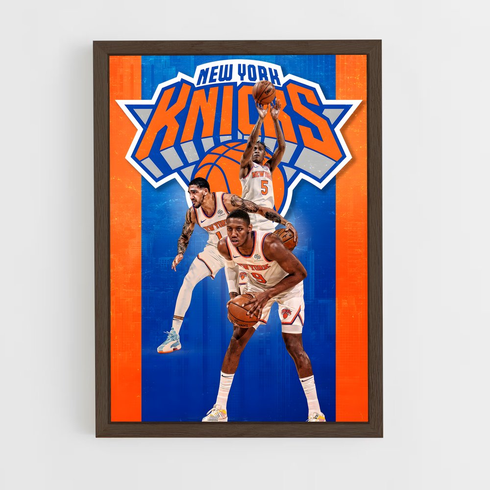 new-york-knicks-18 cadre Bois foncé
