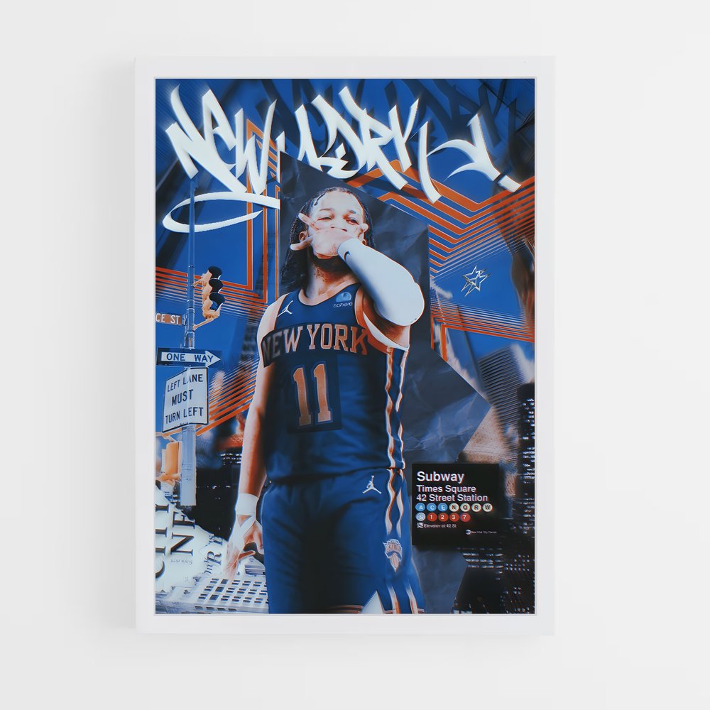 new-york-knicks-24 cadre Blanc