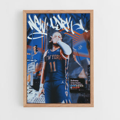 new-york-knicks-24 cadre Bois clair