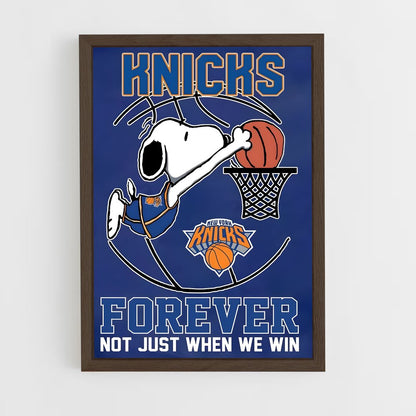 new-york-knicks-25 cadre Bois foncé