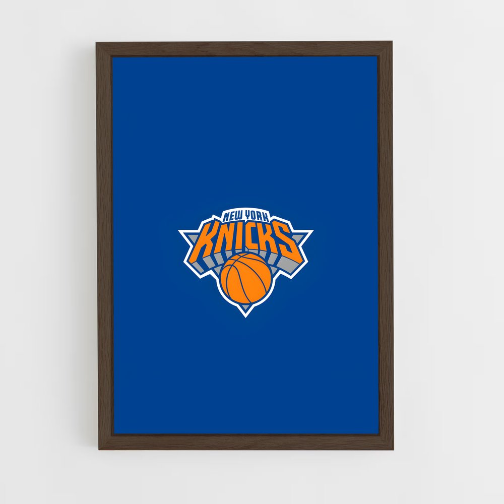 new-york-knicks-5 cadre Bois foncé