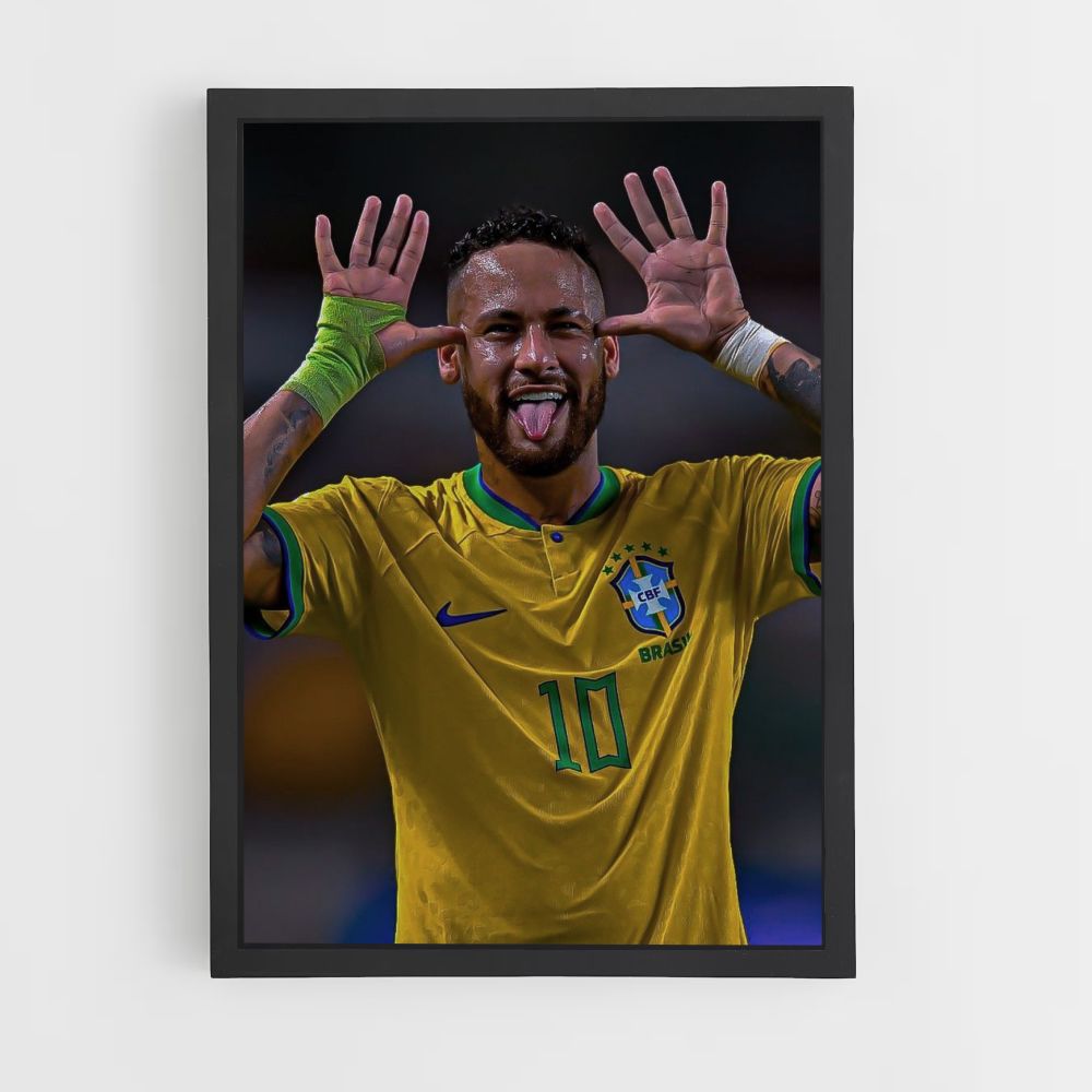 Neymar divertido Póster