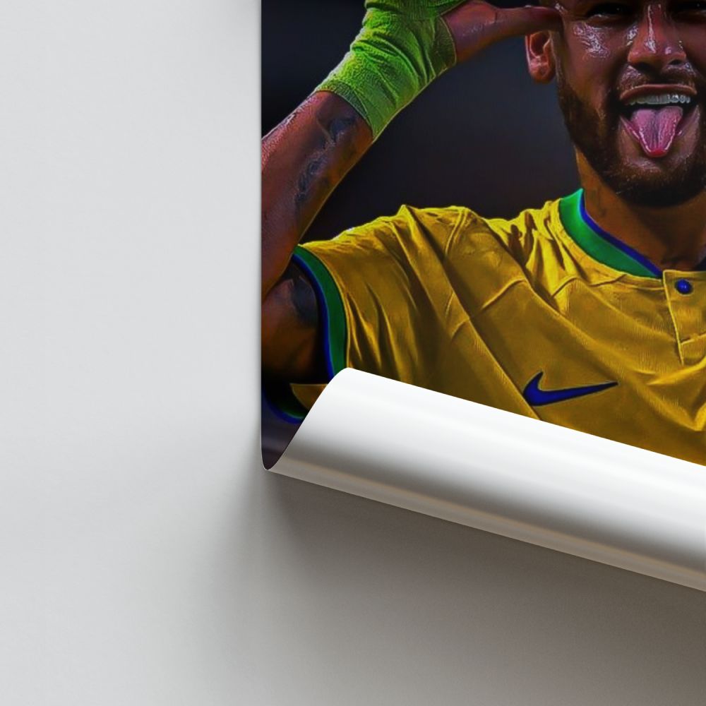 Neymar divertido Póster