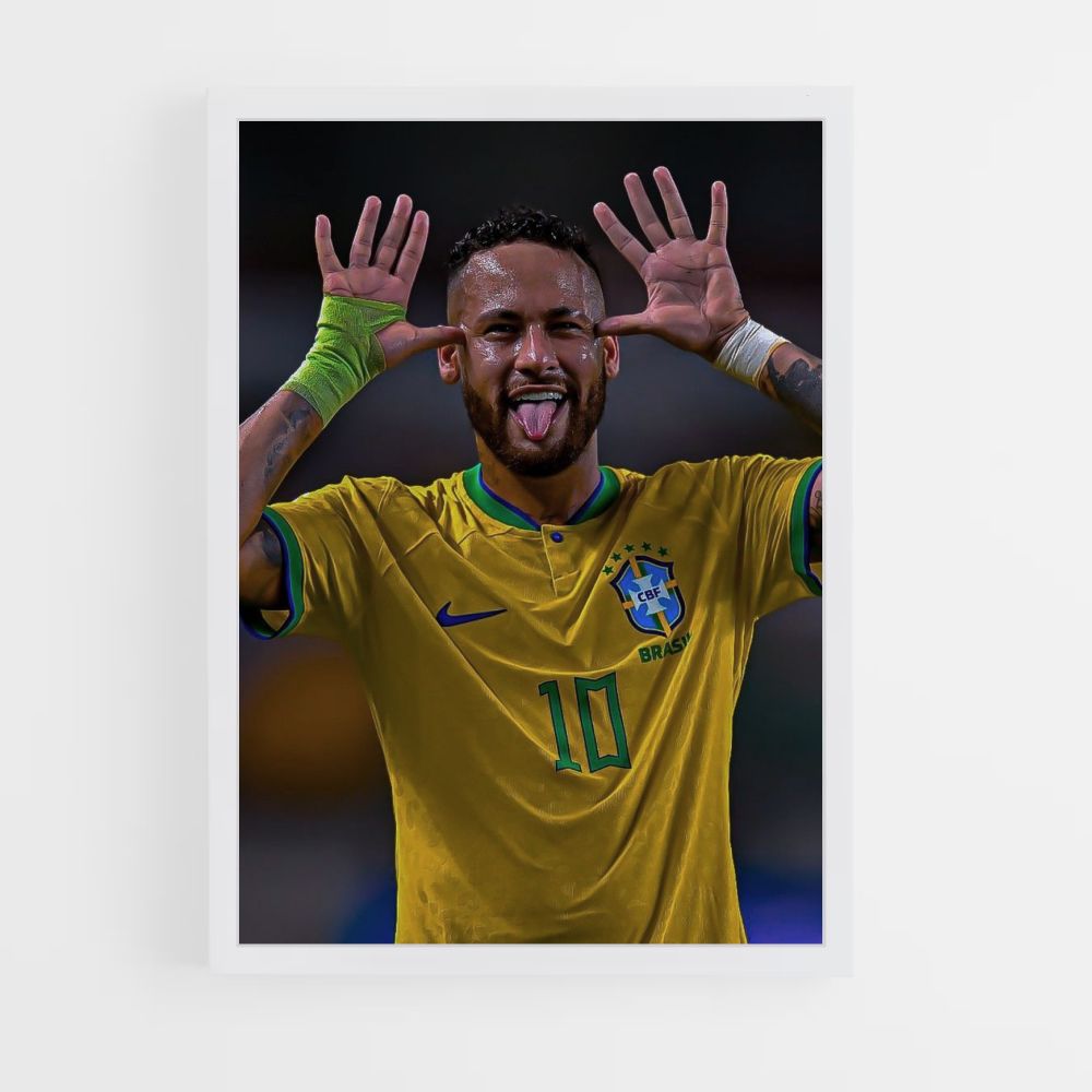 Neymar divertido Póster